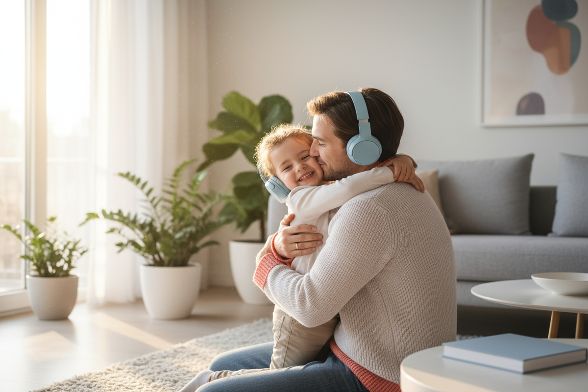 A family moment during the holidays
